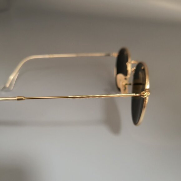 NWOT Ray-Ban RB3447 Round Metal Gold Frame Pink Mirror Lens 50-21 Unisex main image 6